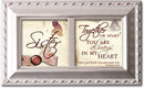 Sister Champagne Silver Inspirational Petite Music Box Plays Amazing Grace