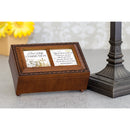 First Holy Communion Woodgrain Music Box Plays Amazing Grace