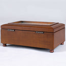 First Communion Scripture Woodgrain Music Box Plays Amazing Grace
