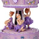 Prima Donna Ballerina Musical Carousel 6 inch Rotating Figurine Plays Tune Swan Lake