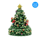 Front view of Christmas Tree and Santa Revolving Musical Box - Plays Tune We Wish You A Merry Christmas