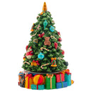 Christmas Tree Revolving Musical Figurine - Plays Tune We Wish You A Merry Christmas
