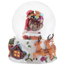 Elanze Designs Reindeer 120 MM Christmas Snow Globe Plays Here Comes Santa Claus
