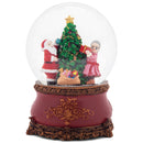 Elanze Designs Mr and Mrs Claus 120 MM Christmas Snow Globe Plays Deck The Halls