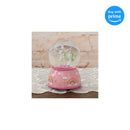 Front view of Unicorn Rainbows on Pink Musical Snow Globe