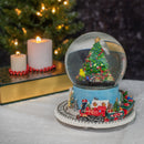 Home decor water globe perfect for table top display during the Christmas holiday season