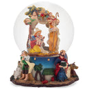 Elanze Designs Nativity Wise Men Night Sky 100 MM Christmas Snow Globe Plays Silent Night