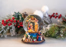 Elanze Designs Nativity Wise Men Night Sky 100 MM Christmas Snow Globe Plays Silent Night