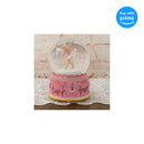 Front view of Pink Ballerina Fairy Rotating Figurine Snow Globe