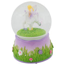Purple Fairy and Unicorn Rotating Figurine 100MM Water Globe Plays Tune You are My Sunshine