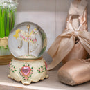 Rose Garland Horse and Carousel 100MM Musical Water Globe Plays Tune Carousel Waltz