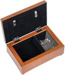 Granddaughter Key That Unlocked Woodgrain Embossed Jewelry Music Box Plays You Light Up My Life