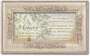 In Memory Those We Love Silvertone Embossed Floral Jewelry Music Box Plays Amazing Grace