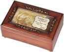 Mom You Are Loved Woodgrain Embossed Jewelry Music Box Plays Wind Beneath My Wings