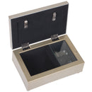 Grandma Champagne Silver Petite Rose Music Box Jewelry Box Plays Amazing Grace