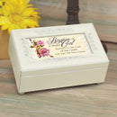 Baptism of a Sweet Girl Petite Rose Music Box Plays Jesus Loves Me