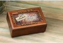 Sister Always in my Heart Woodgrain Embossed Jewelry Music Box Plays Thats What Friends Are For