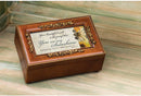You Are My Sunshine Rich Walnut Finish Jewelry Music Box - Plays Song You are my Sunshine