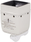 Home decor electrical fragrance lamp for use with wax drop, tarts, and oil scents