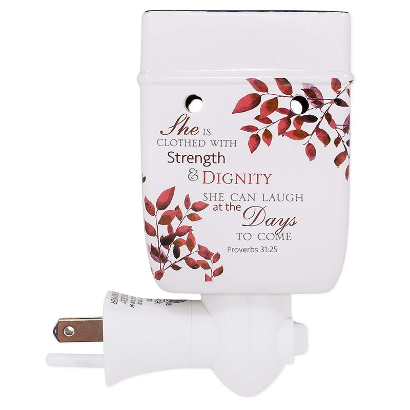 She is More Precious Than Rubies Proverbs 31 Woman Electric Plug-in Outlet Wax and Oil Warmer