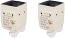 Front view of As for Me and My House Ceramic Stone Plug-in Outlet Wax Oil Warmer, 2 Pack