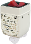 Home decor electrical fragrance lamp for use with wax drop, tarts, and oil scents