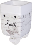 2 Pc Set Braver Stronger Smarter, Dream Bigger Ceramic Stoneware Plug-In Tart Oil Wax Warmers