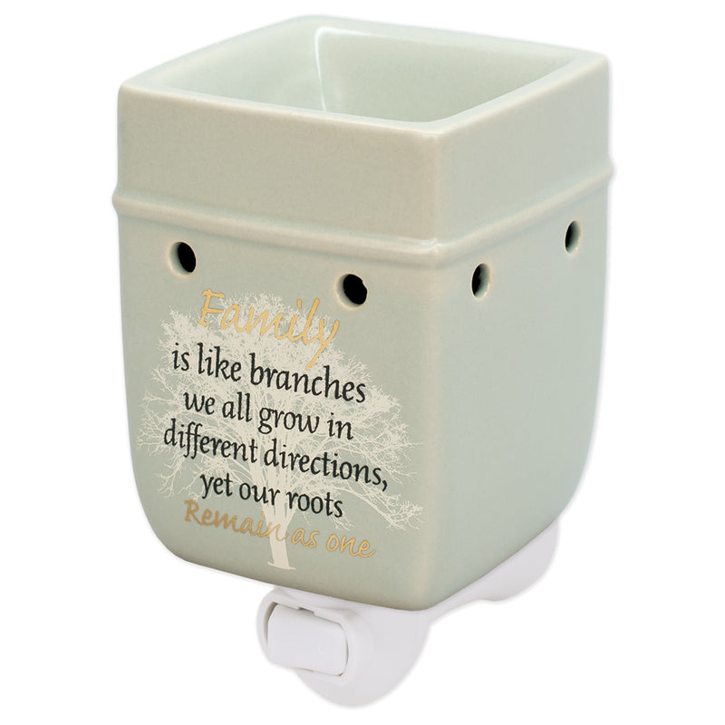 Front view of Family Tree Electric Plug-in Outlet Wax and Oil Warmer