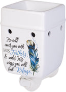 Home decor electrical fragrance lamp for use with wax drop, tarts, and oil scents