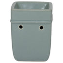 Front view of Solid Grey Wall Plug-in Electric Warmer