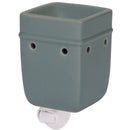 Solid Grey Ceramic Stoneware Wall Plug-In Electric Warmer
