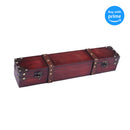 Top down view of Mahogany Handcrafted Wood Magic Wand Box