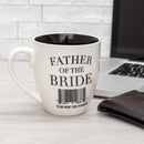 Mary Square Father of the Bride Scan Here Barcode White 20 Ounce Ceramic Coffee Mug