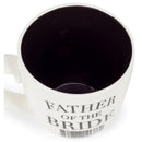 Mary Square Father of the Bride Scan Here Barcode White 20 Ounce Ceramic Coffee Mug