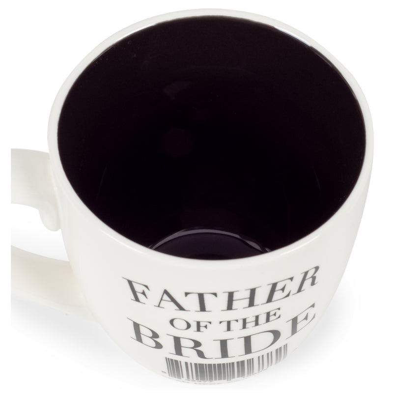 Mary Square Father of the Bride Scan Here Barcode White 20 Ounce Ceramic Coffee Mug