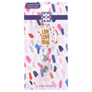 Live Love Heal Confetti Pastel 3 x 1 Acrylic Retractable Badge Reel