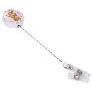 Live Love Heal Confetti Pastel 3 x 1 Acrylic Retractable Badge Reel