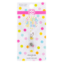 Mary Square"Be Happy Be Bright Be You" 3" x 1" Acrylic Badge Reel with Alligator Clip