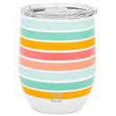 Mary Square Stainless Steel Tumbler, Triple Wall Insulated with Lid, 15 Ounces, Freshly Picked