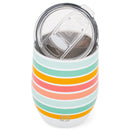 Mary Square Stainless Steel Tumbler, Triple Wall Insulated with Lid, 15 Ounces, Freshly Picked