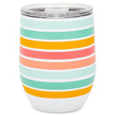 Mary Square Stainless Steel Tumbler, Triple Wall Insulated with Lid, 15 Ounces, Freshly Picked
