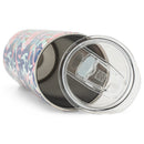 Mary Square Stainless Steel Skinny Straw Tumbler, Tripled Wall Insulated with Lid, 20 Ounce, Lost In Paradise