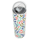 Mary Square Stainless Steel Skinny Straw Tumbler, Tripled Wall Insulated with Lid, 20 Ounce, Wildside