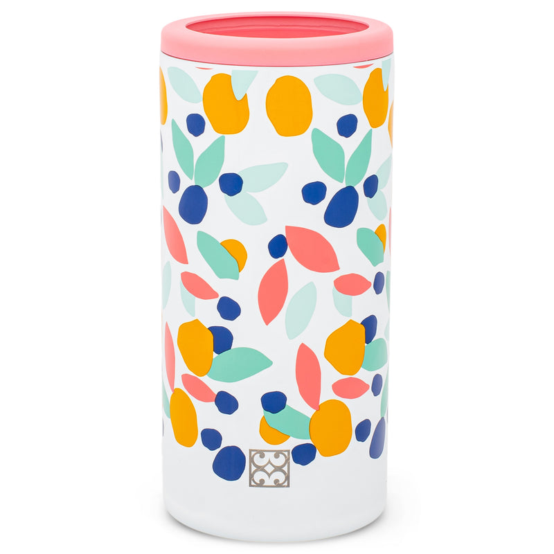 Mary Square Triple Wall, Vacuum Insulated Stainless Steel Skinny Can Cooler, Lost In Paradise
