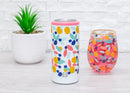 Mary Square Triple Wall, Vacuum Insulated Stainless Steel Skinny Can Cooler, Lost In Paradise