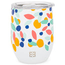 Mary Square Stainless Steel Tumbler, Triple Wall Insulated with Lid, 15 Ounces, Swept Away