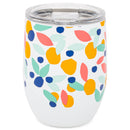 Mary Square Stainless Steel Tumbler, Triple Wall Insulated with Lid, 15 Ounces, Swept Away