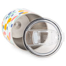 Mary Square Stainless Steel Tumbler, Triple Wall Insulated with Lid, 15 Ounces, Swept Away