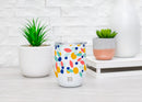 Mary Square Stainless Steel Tumbler, Triple Wall Insulated with Lid, 15 Ounces, Swept Away