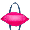 Lost In Paradise Blue Floral 22 x 15 Polyester Open Tote Bag with Shoulder Straps